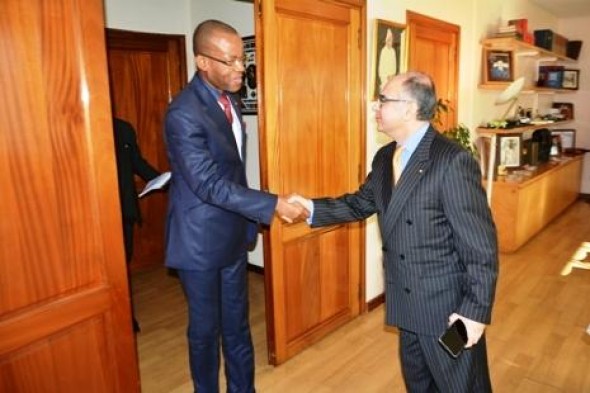 Audience du Chef de la Mission Diplomatique Gabonaise , au Ministère Marocain des Affaires Etrangères !